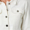 Washed Denim Peplum Jacket-Jacket-Mystree-S-Ivory-Urbanheer