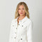 Washed Denim Peplum Jacket-Jacket-Mystree-S-Ivory-Urbanheer