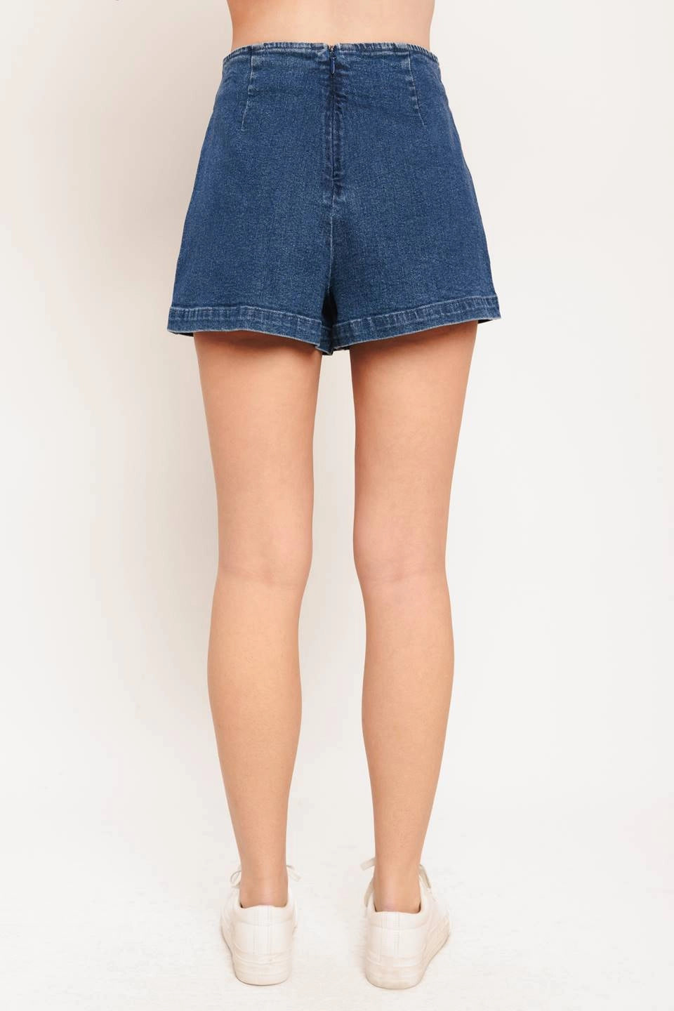 Washed Denim Skort
