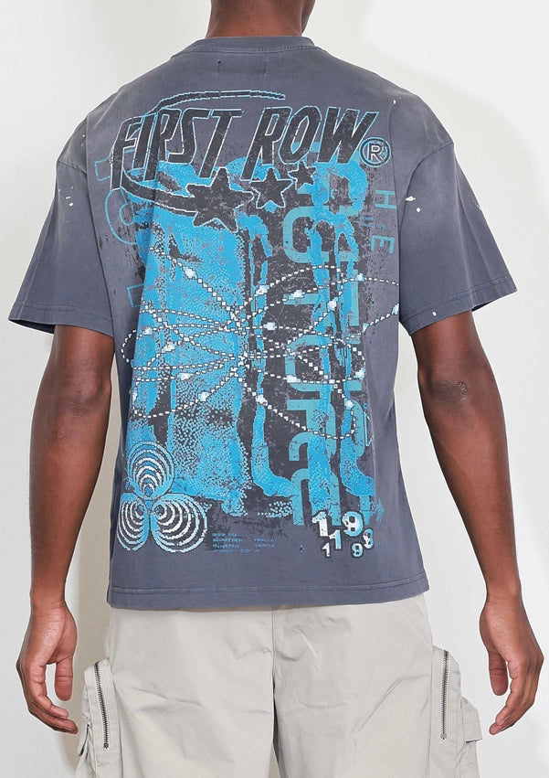 Washed Humanity First Chain Tee-Tee-First Row-S-Grey-Urbanheer