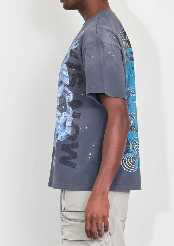 Washed Humanity First Chain Tee-Tee-First Row-S-Grey-Urbanheer