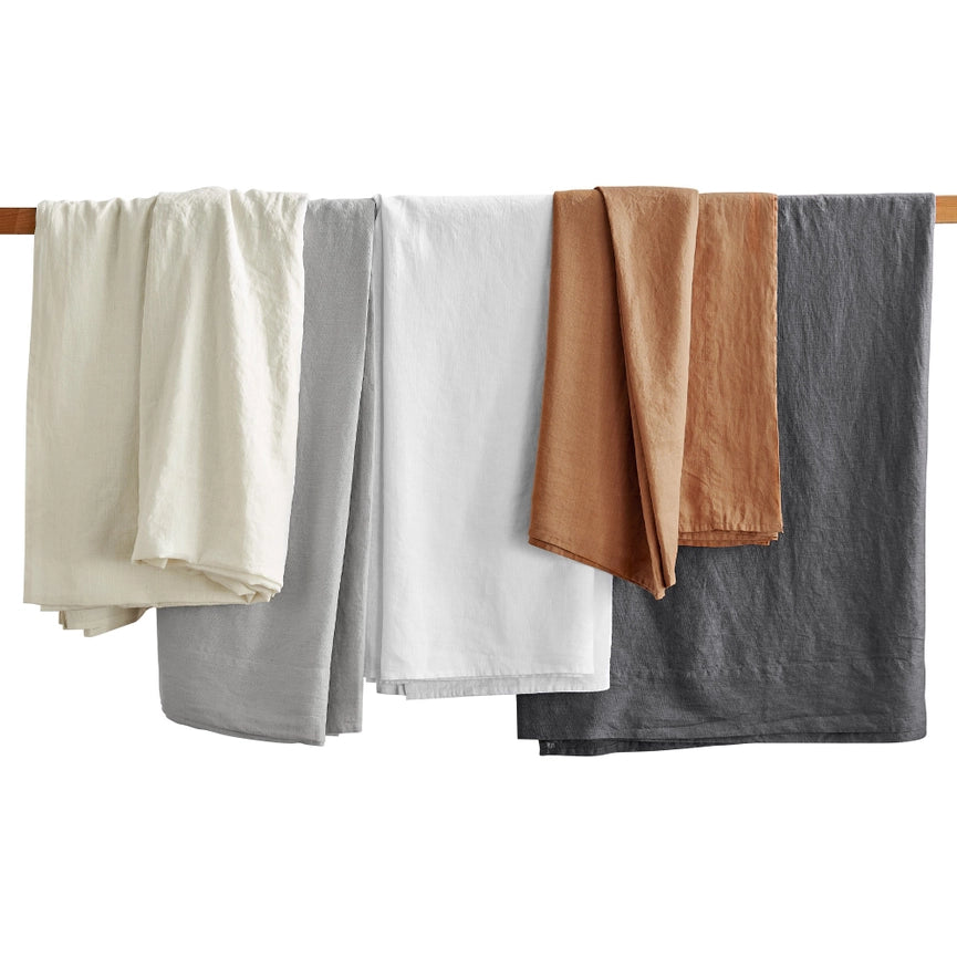 Washed Linen Sheet Set Cream-Set-Levtex Home-Twin-Cream-Urbanheer