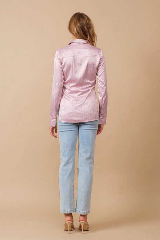 Washed Rhinestone Studded Dangle Fringe Mid Jeans-Jeans-Blue B-S-LIGHT WASH-Urbanheer