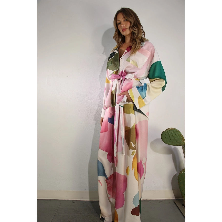 Water Print Shirts and Pants Set-Set-Mulla-S-MULTI-Urbanheer