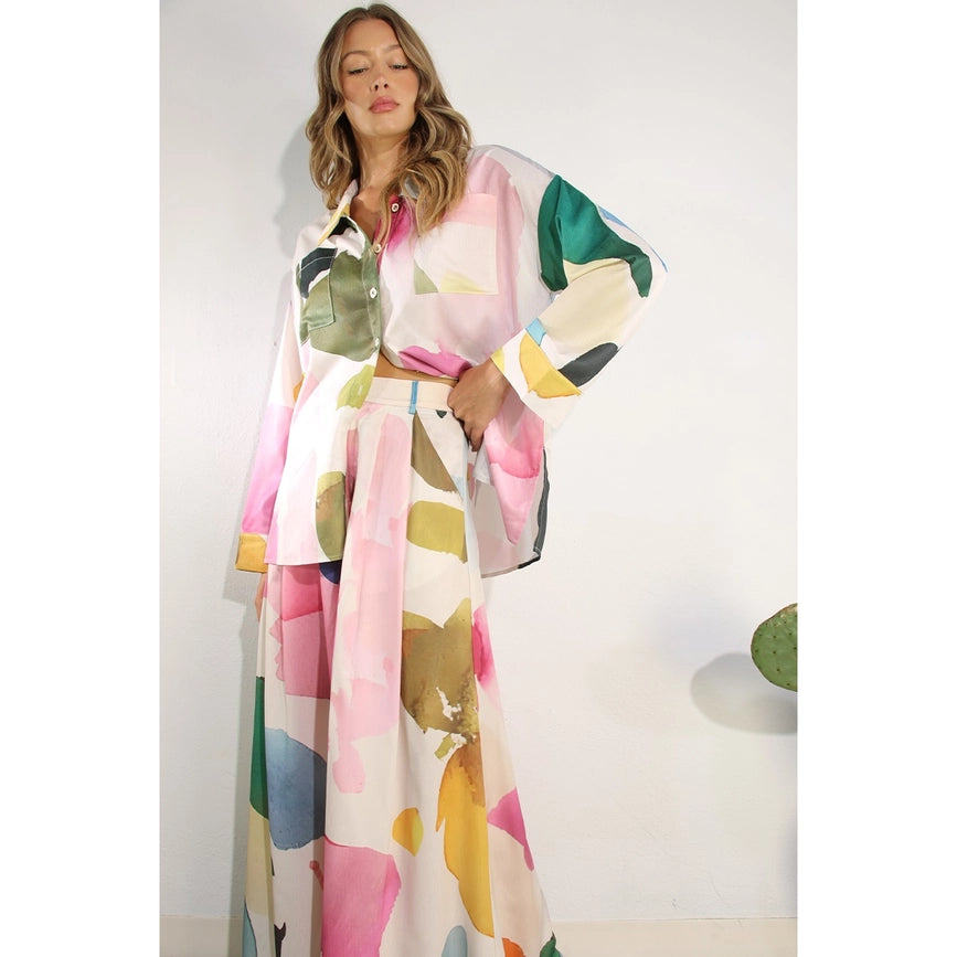 Water Print Shirts and Pants Set-Set-Mulla-S-MULTI-Urbanheer