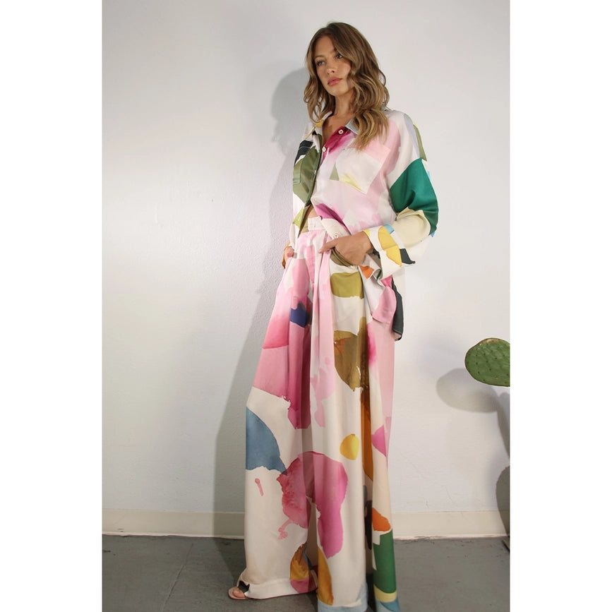 Water Print Shirts and Pants Set-Set-Mulla-S-MULTI-Urbanheer