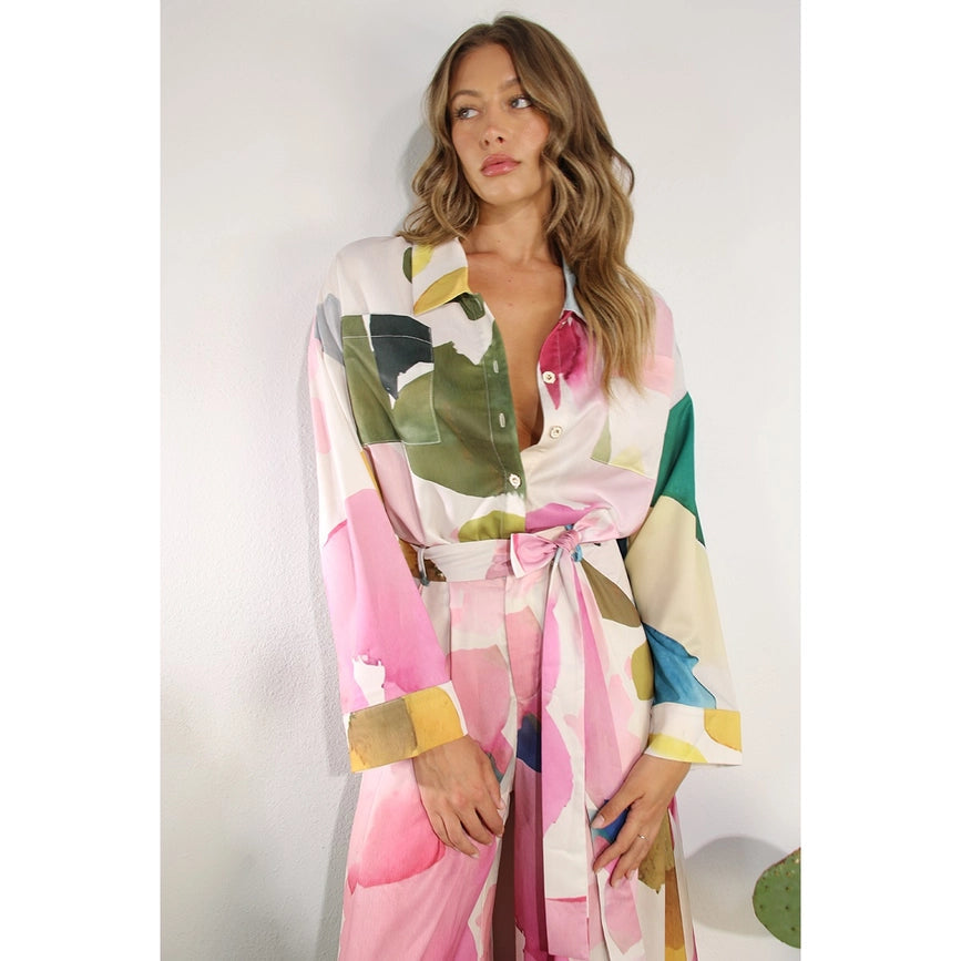 Water Print Shirts and Pants Set-Set-Mulla-S-MULTI-Urbanheer