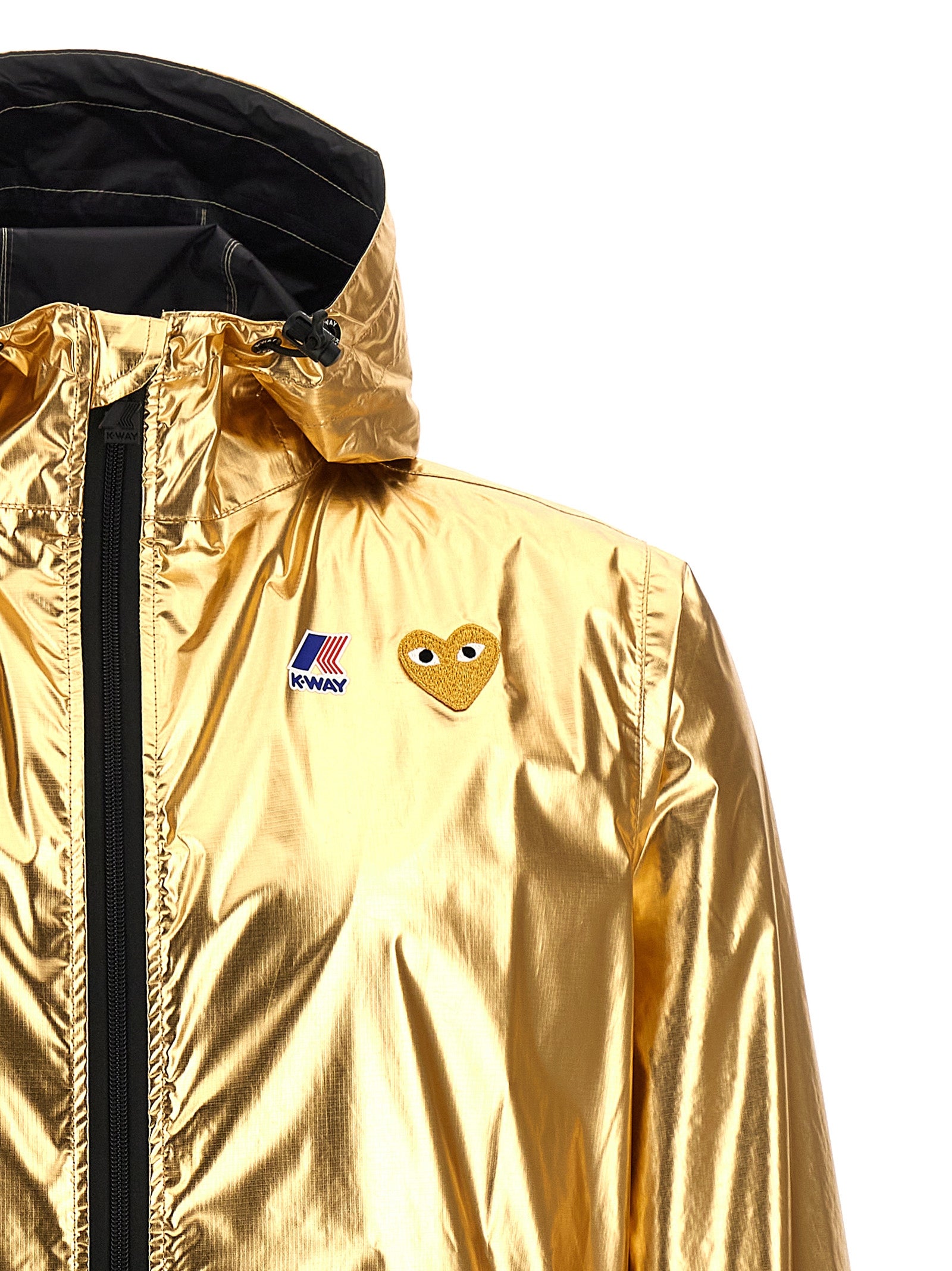 Waterproof Hooded Jacket with Logo Print