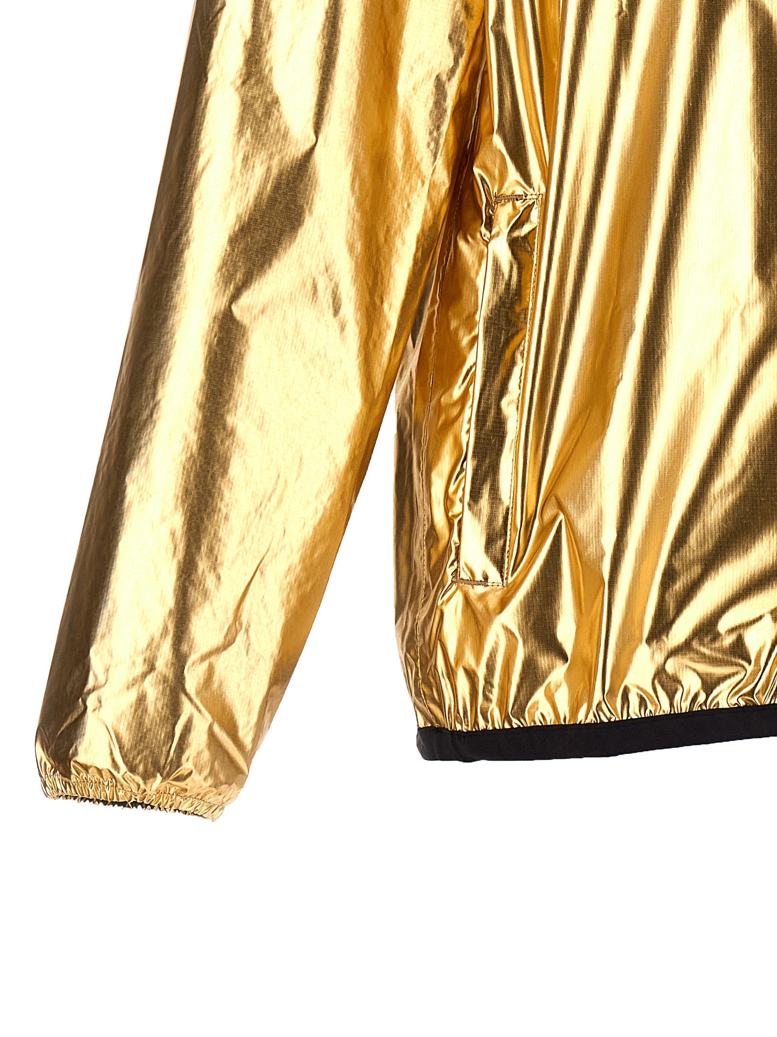 Waterproof Hooded Jacket with Logo Print
