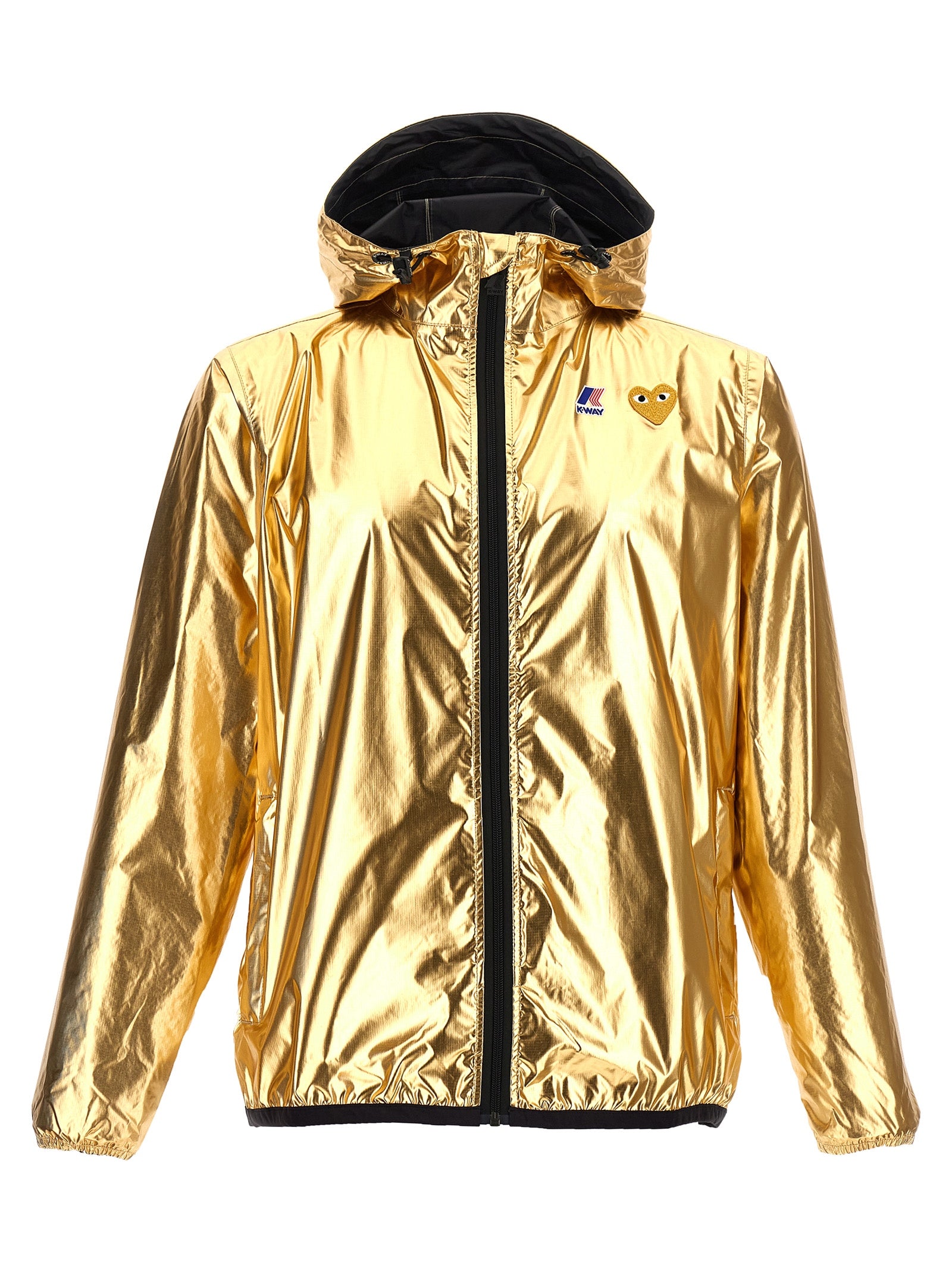 Waterproof Hooded Jacket with Logo Print