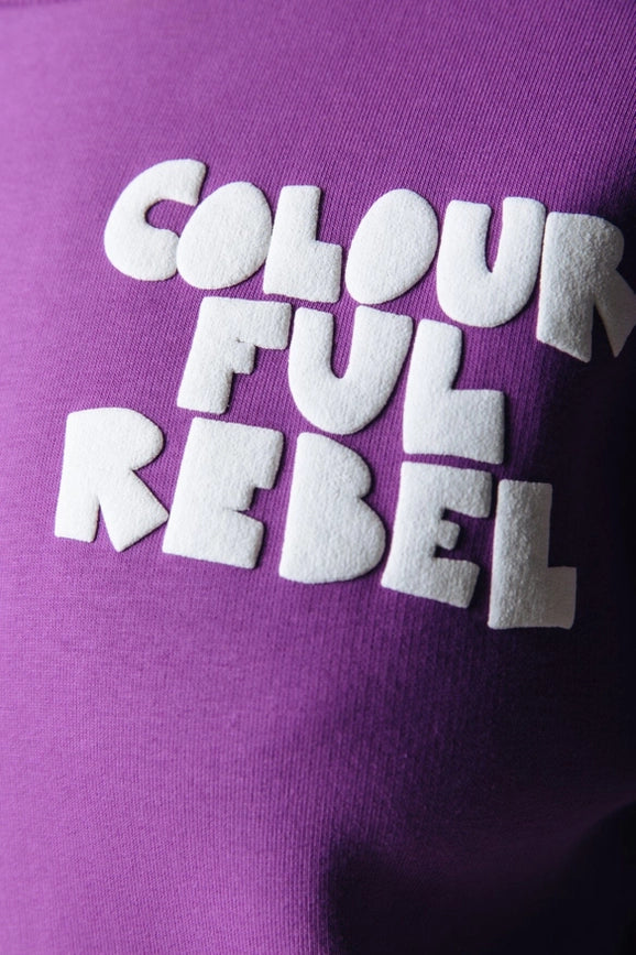 Wave Logo Sweat | Violet Pink-Sweatshirt-Colourful Rebel-XS-Violet Pink-Urbanheer