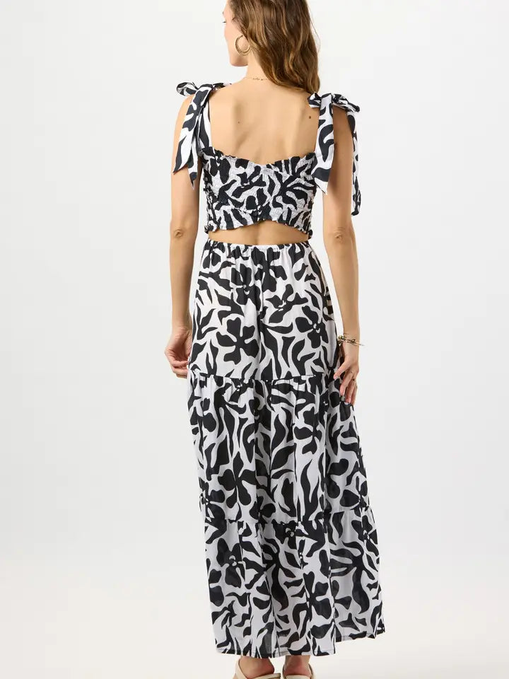 Waverly Maxi Dress Bora Bora Black-Dress-Tiare Hawaii-One Size-Bora Bora Black-Urbanheer