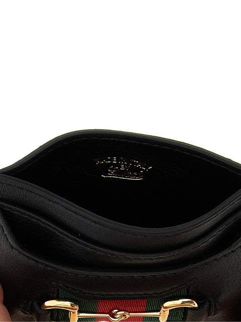 Web Horsebit Gucci Card Holder