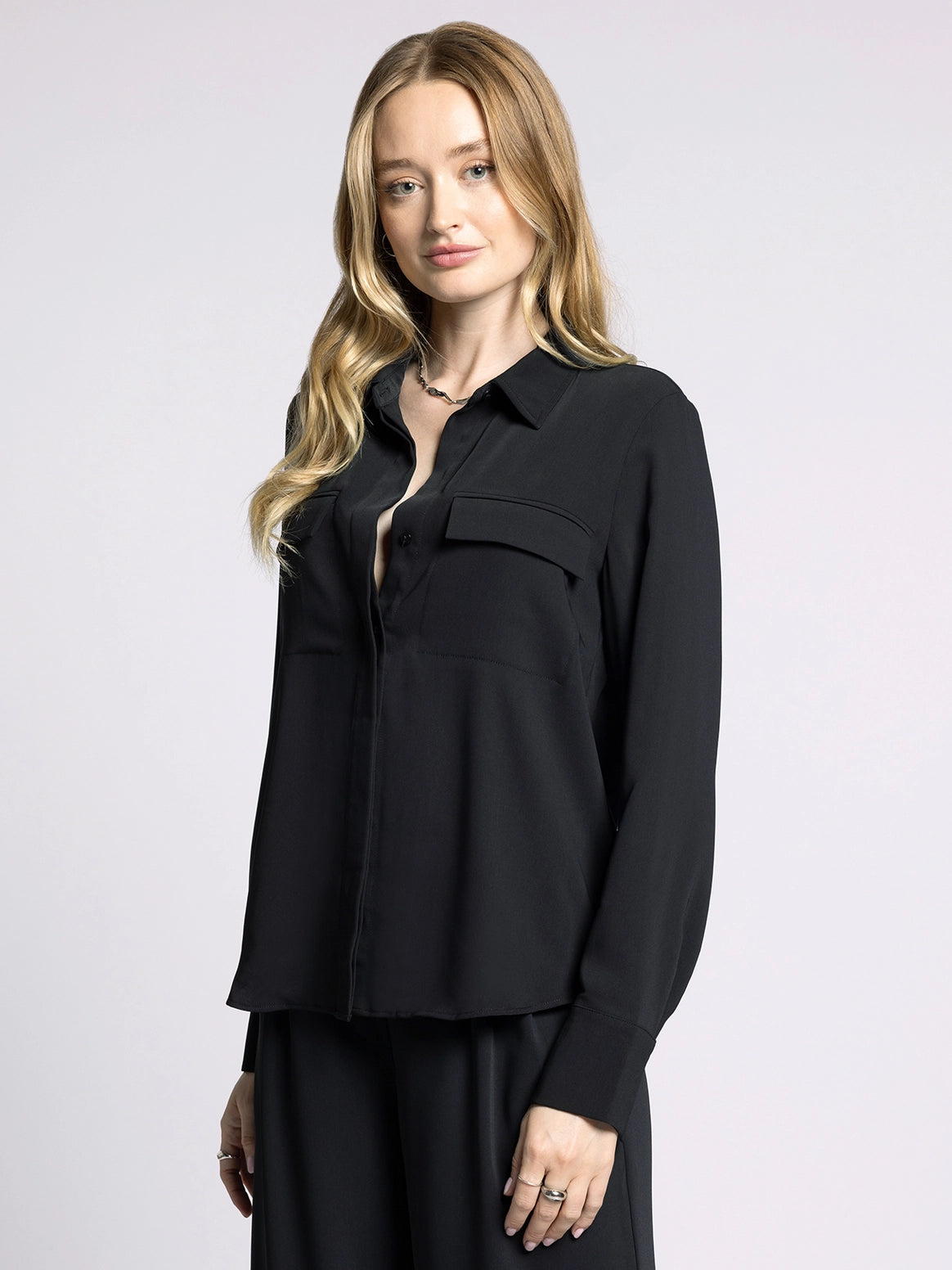 Weekend Collared Button Down Shirt - Janessa Shirt