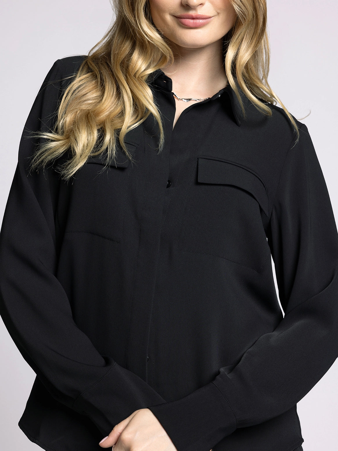 Weekend Collared Button Down Shirt - Janessa Shirt