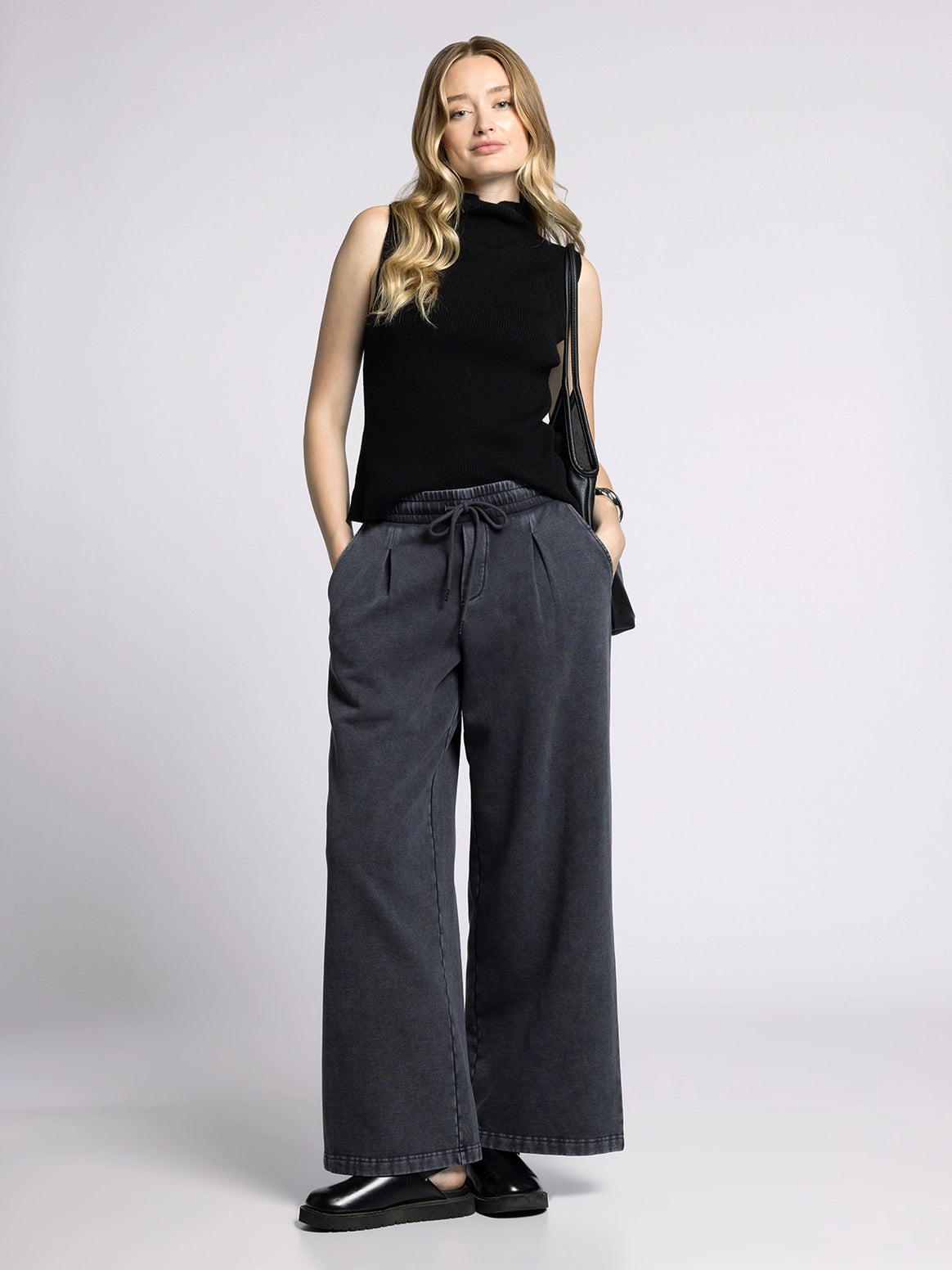 Weekend Knit Mock Neck Tank - Paulina Tank