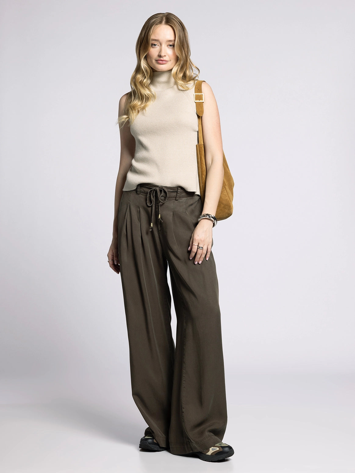 Weekend Knit Mock Neck Tank - Paulina Tank