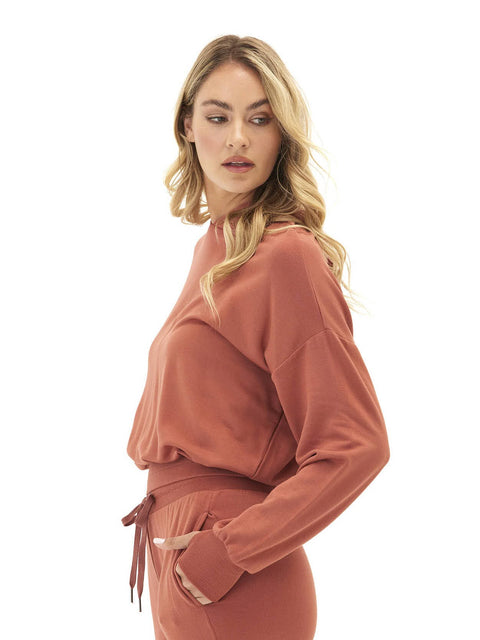 Wenda Feather Fleece Pullover Hoodie