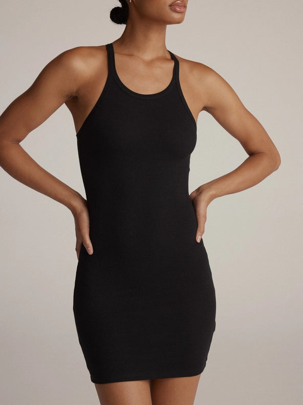 West Mini-Shirt Dress-CLYQUE-XS-BLACK-Urbanheer