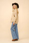 Western Cowgirl Motif Button Up Linen Shirt Blouse CAMEL-Blouse-Blue B-S-CAMEL-Urbanheer