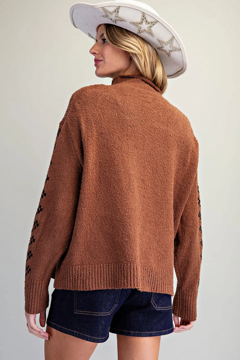 Western Horse Head Graphic Sweater