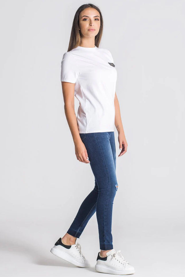 White Core Tee-Women's Fashion - Women's Clothing - Tops & Tees - T-Shirts-Gianni Kavanagh-Urbanheer