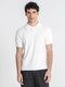 White Dimension Knit Polo