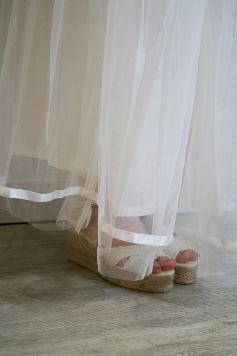 White Fairy Tulle Maxi Skirt