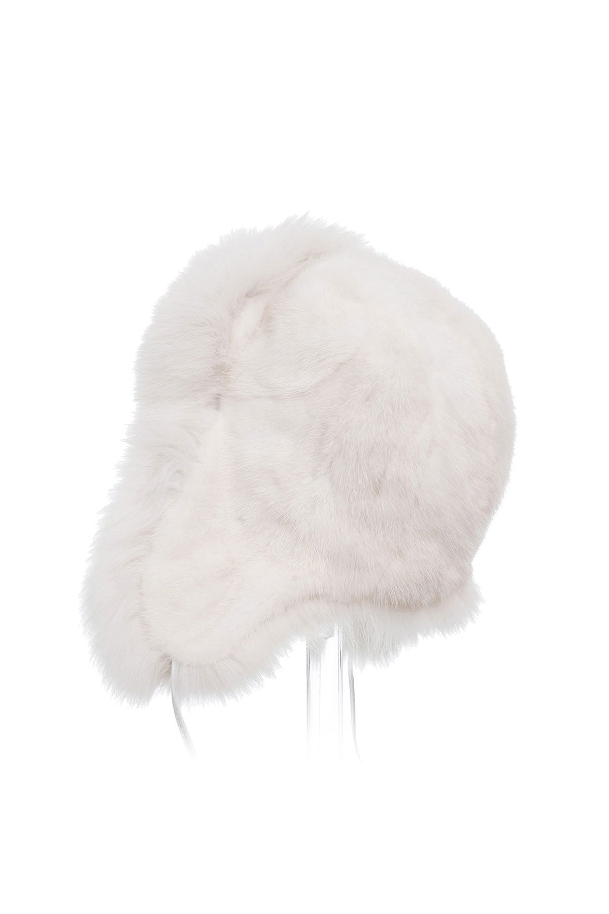White Genuine Arctic Fox and Mink Fur Hat-Hats-Buy Me Fur Ltd-White-56-Genuine Arctic Fox and Mink Fur-Urbanheer