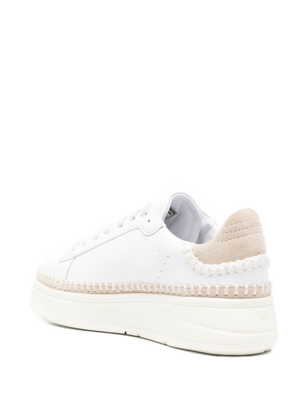 White Leather Platform Sneakers for Comfort and Everyday Wear