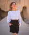 White Muslin Off Shoulder Crop Top Blouse-Blouses-Moa-White-Urbanheer