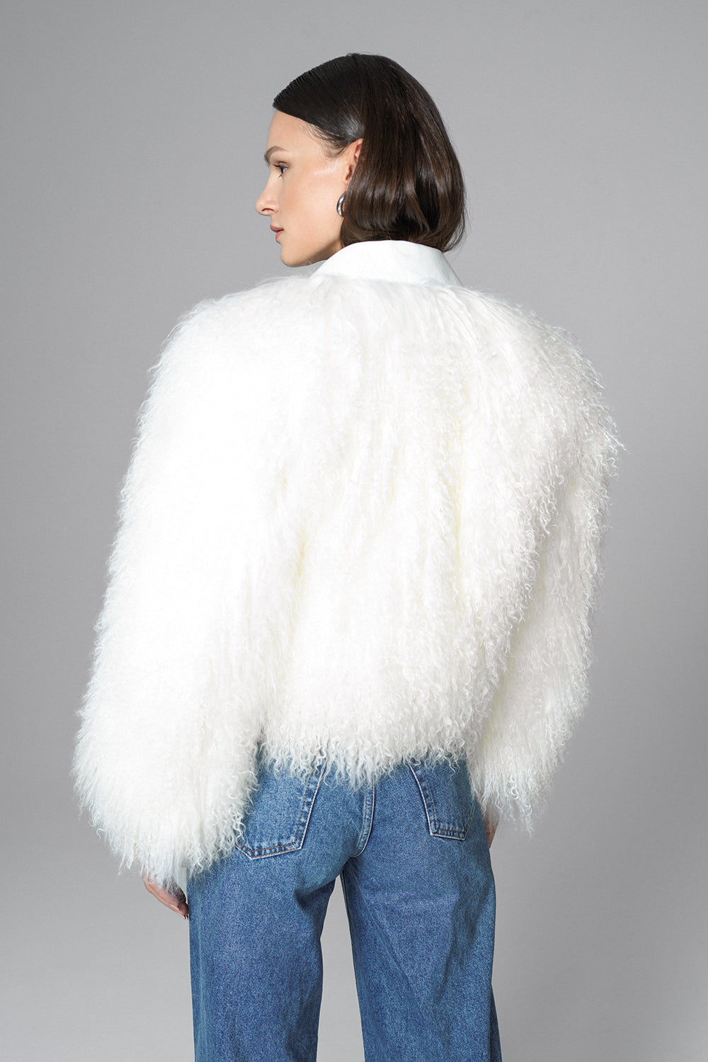 White Natural Mongolian Shearling Jacket-Fur Jackets-Buy Me Fur Ltd-White-XS-Genuine Mongolian Fur-Urbanheer