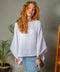 White Off Shoulder Crinkle Cotton Blouse Top-Top-Moa-White-Urbanheer
