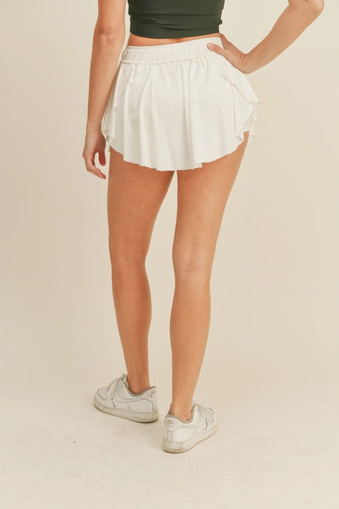 White On Point Skort-Skort-Kimberly C-S-Urbanheer