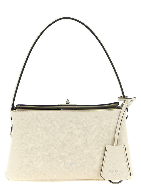 White Prada Midi Handbag