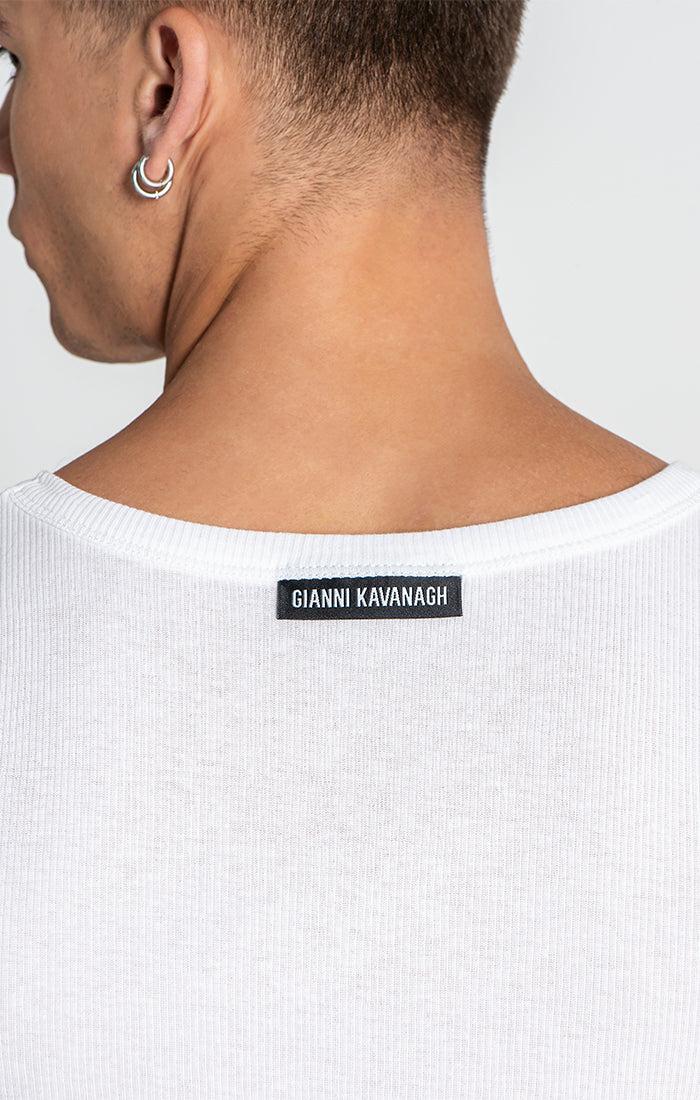 White Ribbed Tanktop-TankTop-Gianni Kavanagh-XS-Urbanheer