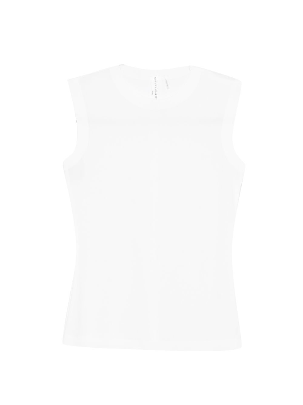 White Sleeveless Round Neck Summer Top for Comfort