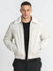 White Timeless Aviator Jacket