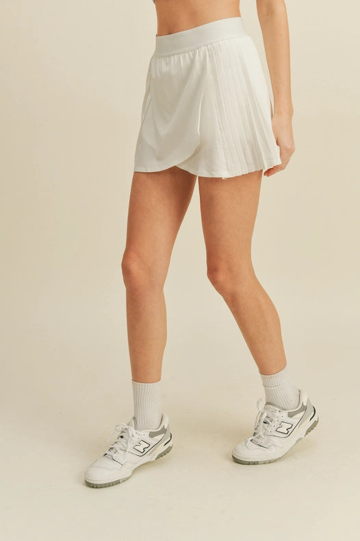 White Wrap-Style Tennis Skirt-Skirt-KIMBERLY C-S-White-Urbanheer