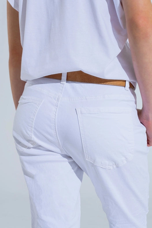 White Wrinkled Skinny Jeans-Jeans-Q2-XS-White-Urbanheer