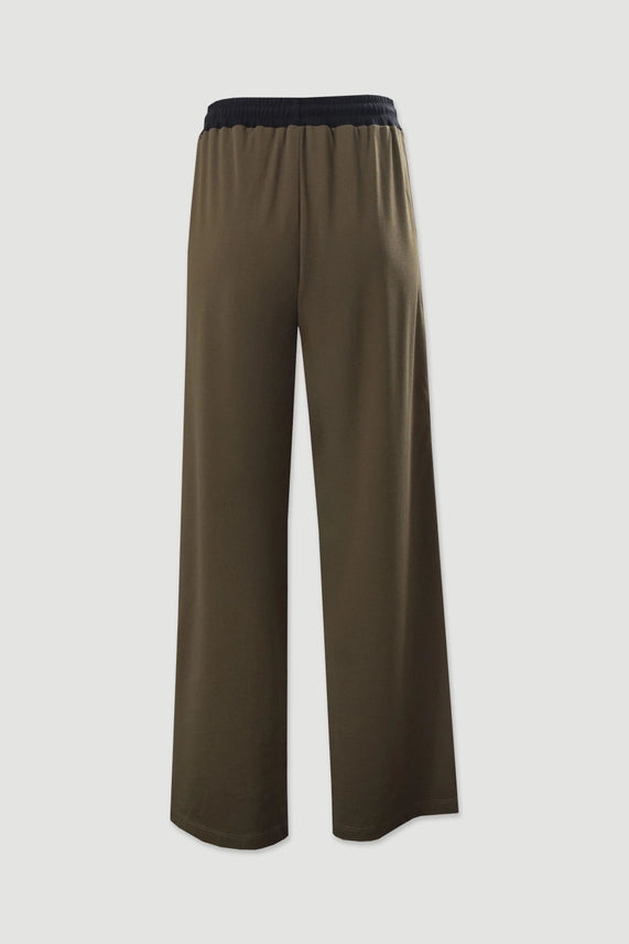 Wide-Leg Knit Trousers-Trousers-FERRACHE-S-Green-Urbanheer