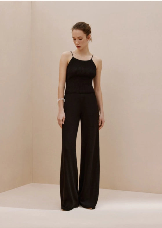 Wide Leg Trousers-Trousers-Nenya Fashion Limited-XS/S-Black-Urbanheer