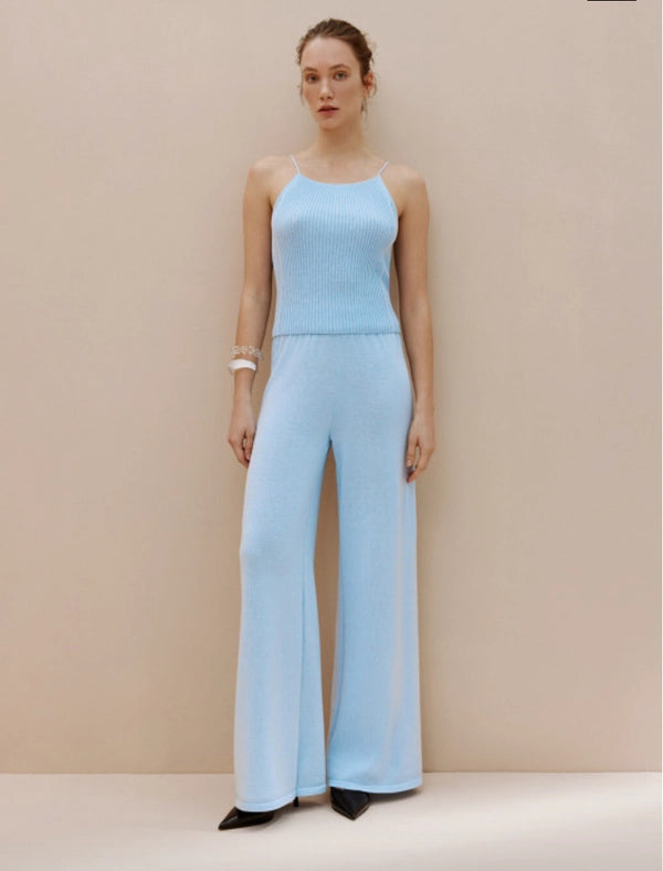 Wide Leg Trousers-Trousers-Nenya Fashion Limited-XS/S-Blue-Urbanheer