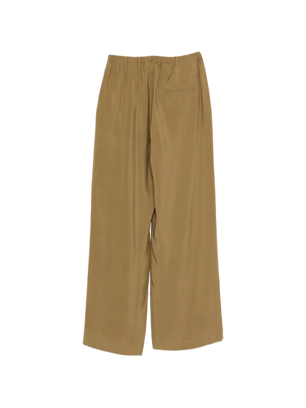 Wide-Leg Trousers with Elastic Waistband for Comfort