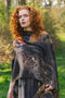 Wild Beauty Bohemian Bamboo Scarf with Peacock Print-Scarf-Market of Stars-68cm x 155cm-Urbanheer