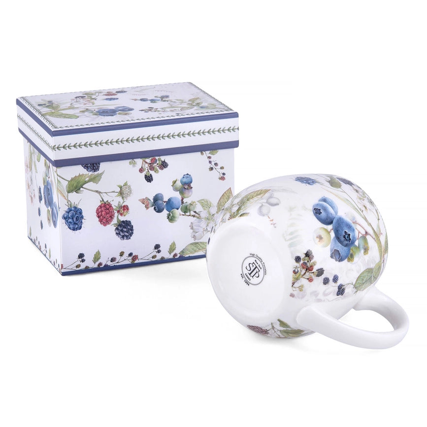 Wild Berries Big Belly Mug in Gift Box-Mug-STP-5.24 x 3.98 x 4.17" (13.3 x 10.1 x 10.6 cm)-Urbanheer