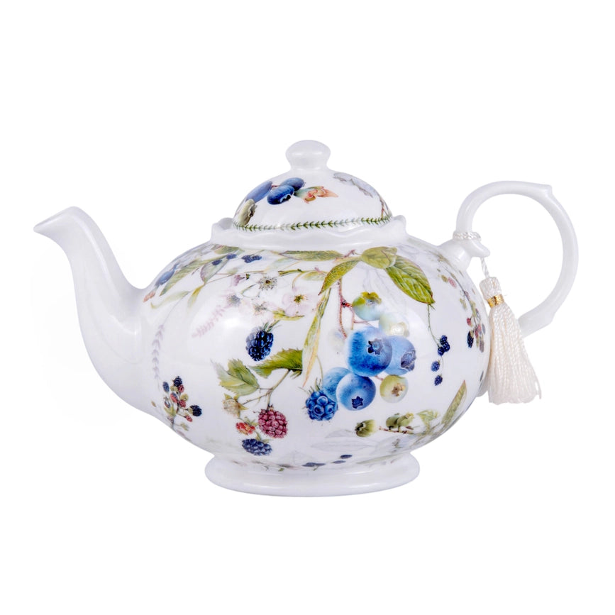 Wild Berries Bone China Teapot in Gift Box-Teapot-STP-8.66 х 5.8 х 5.6" (22 х 14.8 х 14.2 cm)-Urbanheer