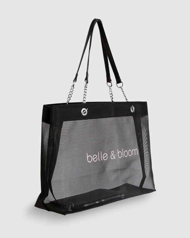 Wild Lover Tote Bag Black-Tote Bag-Belle & Bloom-W 44cm x H 31.5cm x D 14cm-Urbanheer