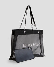 Wild Lover Tote Bag Black-Tote Bag-Belle & Bloom-W 44cm x H 31.5cm x D 14cm-Urbanheer