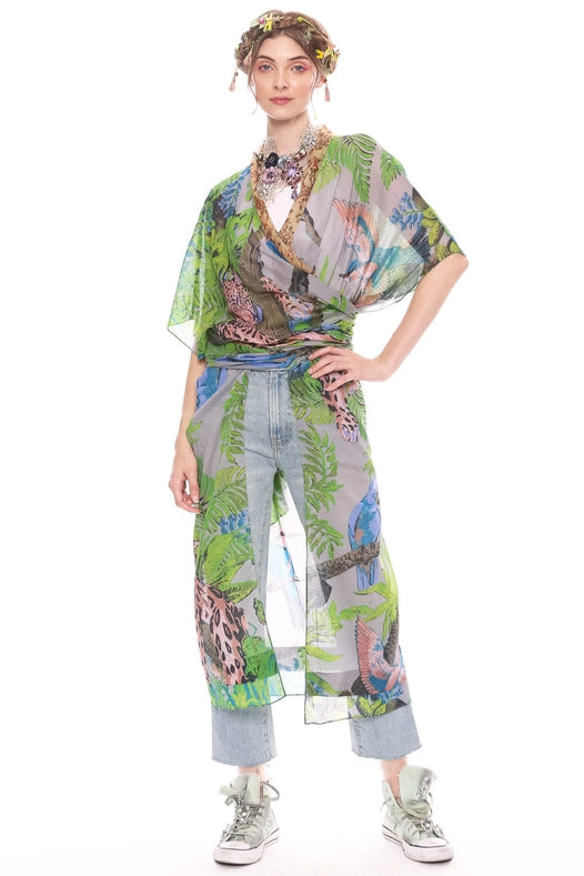 Wild Nights Maxi Kimono-Kimono-Aratta-OS-Slate Tropical-Urbanheer
